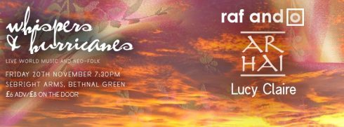 Whispers & Hurricanes @ The Sebright Arms, 20th November 2015