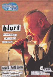 Blurt in Brighton, 20th February 2016