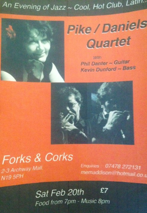 Pike/Daniels Quartet, Forks & Corks, 20th February 2016