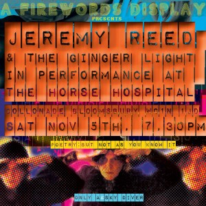 Jeremy Reed & The Ginger Light, 5th November 2016