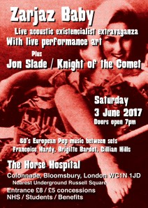Zarjaz Baby + Jon Slade, 3rd June 2017
