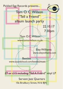 Tom O.C. Wilson, 22nd October 2017