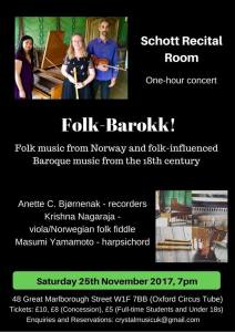 'Folk-Barokk!', 25th November 2017