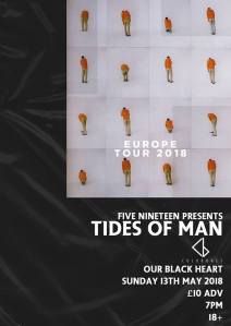 Tides Of Man + Coldbones, 13th May 2018