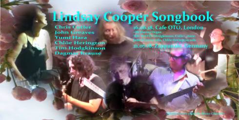 Lindsay Cooper Songbook, 16th June 2018