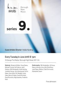 Borough New Music Series 9, June 2018