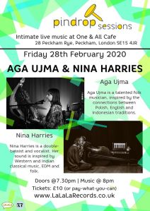 Aga Ujma + Nina Harries, 28th February 2020